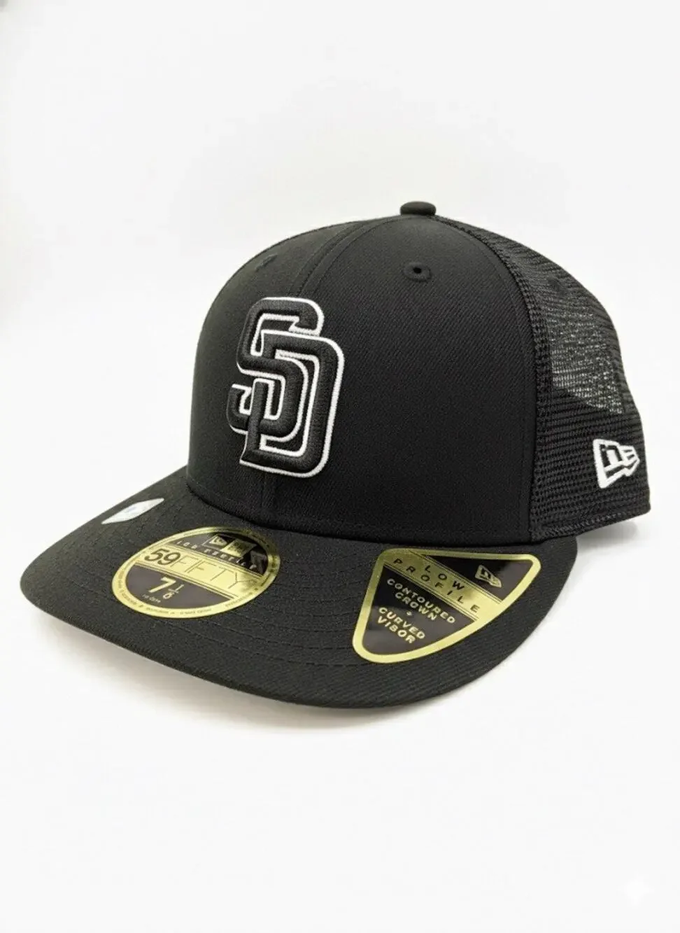 Men's San Diego Padres New Era 59FIFTY Low Profile Trucker Fitted Hat
